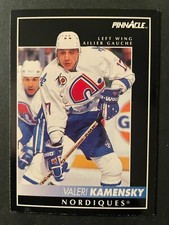 Valeri KAMENSKY 1992-93 Pinnacle Canadian Hockey #64 Quebec Nordiques