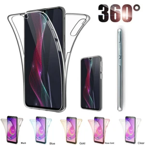 Funda delgada transparente doble 360° para Samsung S25 S24 S23 Ultra S22 S21 Plus FE - Imagen 1 de 14