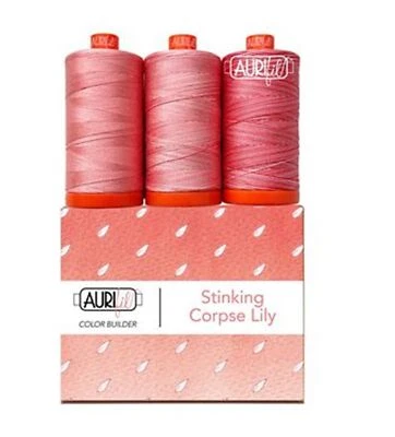 AURIFIL Color Builder Thread 2022 Stinking Corpse Lily Colors 2435 4250 4668 - Image 1 of 3