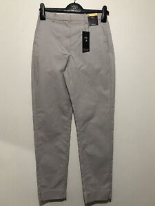 Marks and Spencer Chinos Trousers Pants UK 6 Long Light Grey £25