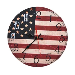 Wood Wall Clock Funny Clock 14" Decorative Clock for Office Kitchen Bedroom - Picture 1 of 6