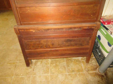 Head Board / Foot Board , Antique , Vintage , Solid Wood , Over 70 Years Old Cover
