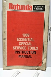 1989 Essential Special Service Tools Instruction Manual, Ford Rotunda, 84 Pages - Picture 1 of 1