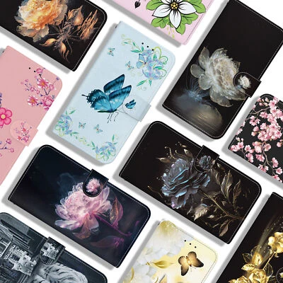 Bling Flower Wallet Phone Case For Xiaomi Redmi Note 10 11 12 13 K50 A1 12C K60 - Image 1 of 4