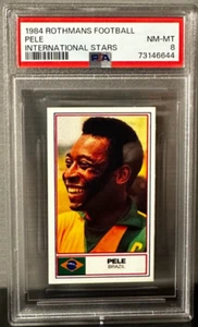 Rothmans Football Soccer International Stars 1984 Pelé PSA 8 NM-MT - Foto 1 di 2