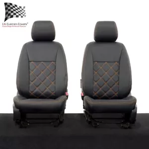 FORD RANGER WILDTRACK FRONT SEAT COVERS LEATHERETTE (2016-2022) 1138 - Picture 1 of 24