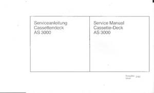  ASC Service Manual per AS 3000 in tedesco inglese copia - Foto 1 di 1