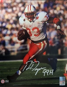 Foto firmada por Badgers Ron Dayne 8X10 #1 AUTO CON 99H - Rose Bowl MVP y Heisman 1999 - Imagen 1 de 1