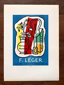 Fernand Leger Poster "Louis Carre Gallery 1953" Mourlot Lithograph Plate-Signed - Picture 1 of 6