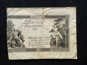1799 Italy Kingdom of Sardinia rare ASSIGNAT Banknote 50 lire (33031 - Picture 1 of 2