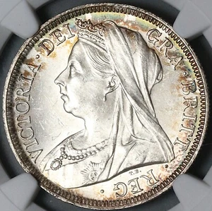 1899 NGC MS 63 Victoria 1/2 Crown Great Britain Silver Coin (23050602C) - Picture 1 of 6