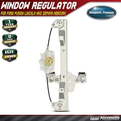 Regulador de ventana eléctrica trasero derecho para Ford Fusion Lincoln MKZ Zephyr Mercury Milan Foto 1 de 4