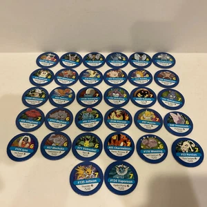 Pokemon Master Trainer 1999 Board Game 32 Blue Chips Replacement Parts Pieces - Picture 1 of 4