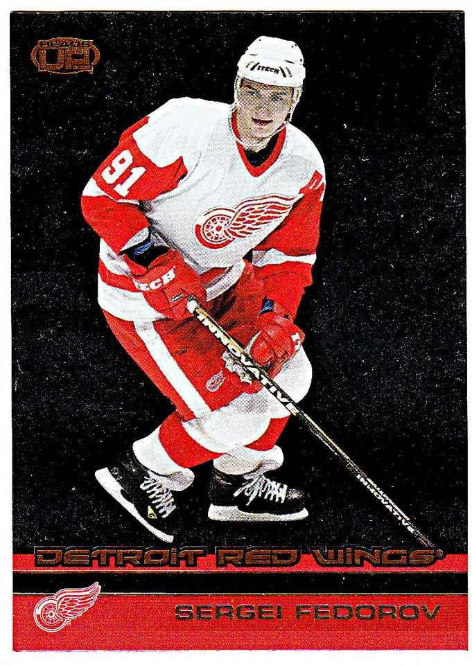 2002-03 PACIFIC HEADS UP #41 SERGEI FEDOROV Detroit Red Wings Hockey Card - Image 1 of 1
