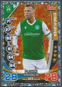  TOPPS MATCH ATTAX SPL-2019-20- #089-HIBERNIAN-STAR PLAYER-FLORIAN KAMBERI-FOIL - Imagen 1 de 1