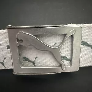 PUMA Men’s Golf WHITE/COUGAR PRINT Reversible Adjustable Belt Y2K - Picture 1 of 11