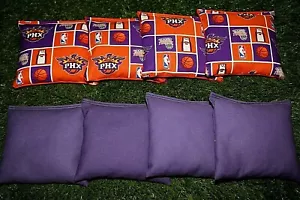 Cornhole Bean Bags Set of 8 ACA Regulation Bags NBA PHOENIX SUNS - Picture 1 of 1