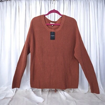 Suéter Pullover Tejido Lucky Brand Texturizado Cobre Marrón Gran Tamaño Mujer XL NUEVO CON ETIQUETAS Foto 1 de 4