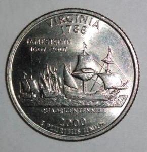 YOU PICK 5 FOR $5 + FREE SHIPPING - 2000 - D Mint - Virginia State Quarter - Picture 1 of 1