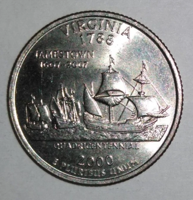YOU PICK 5 FOR $5 + FREE SHIPPING - 2000 - D Mint - Virginia State Quarter - Image 1 of 1