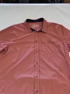 Available Outdoor Supply Co. Mens XL Pocket Button-Up SS Shirt Red 48" Chest New - Picture 1 of 7