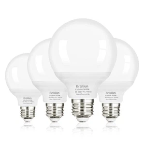 G25 LED Light Bulb, Round Vanity Light Bulbs for Bathroom, 40W LED Equivalent... - Picture 1 of 9