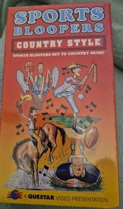 Sports Bloopers Country Style Vhs Rare Vintage VHS - Foto 1 di 3