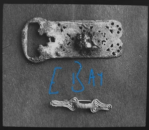 Photo MITCHAM SURREY SAXON CEMETERY NO1 1920 Magic Lantern Slide ARCHAEOLOGY - Picture 1 of 5