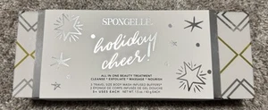 Tampones infundidos de lavado corporal tamaño viaje Spongelle Holiday Cheer 3 nuevo en caja - Imagen 1 de 4