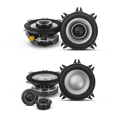 Alpine S2-S40C 4" Component & S2-S40 4" Coaxial Speaker Bundle Set - Image 1 of 4