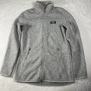 LL Bean Damen Small/Tall Pullover Fleece Reißverschluss grau "Beschreibung lesen" - Bild 1 von 9