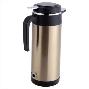 1000mL 12V Portable Dans La Voiture En Acier Inoxydable Tasse Chauffante OB - Afbeelding 1 van 11