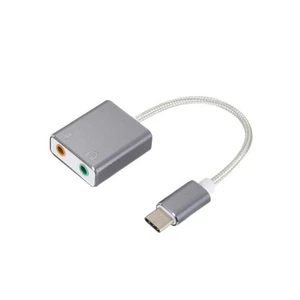 7.1 External Type C USB Sound Card for Macbook Pro Air 3.5mm Audio Mic Adapter 3 - Zdjęcie 1 z 9