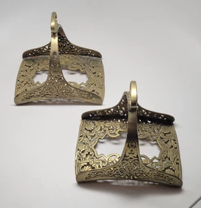 Antique Brass Ottoman Cavalry Horse Stirrup Intricate Cutout Design - Picture 1 of 4