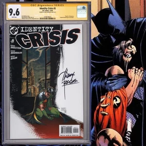 CGC 9.6 SS Identity Crisis #5 signed by Rags Morales JLA 2004 - Picture 1 of 2