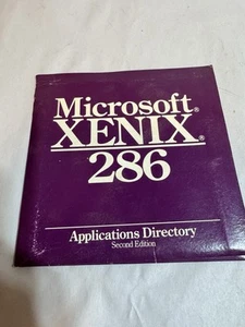 microsoft xenix 286 applications directory second edition floppy - Bild 1 von 3