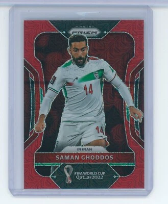 2022 Panini Prizm Fifa World Cup Qatar #124 Saman Ghoddos Red Mojo /99 - Image 1 of 2