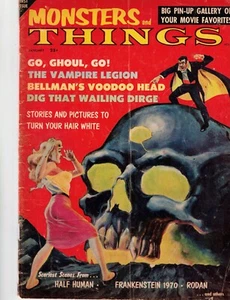 MONSTERS AND THINGS #1 1959 good condition Rodan Frankenstein 1970 Half Human... - Picture 1 of 2