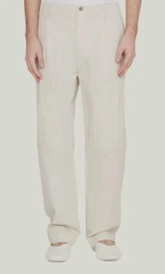 $495 3.1 Phillip Lim Men's Beige Cotton-Nylon Twill Cargo Pants Size M - Image 1 of 4