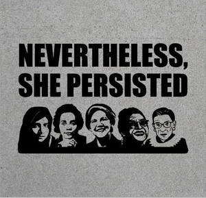 Camisa Sin embargo She Persisted. Elizabeth Warren para mujer March, RBG, Ruth Bader - Imagen 1 de 4