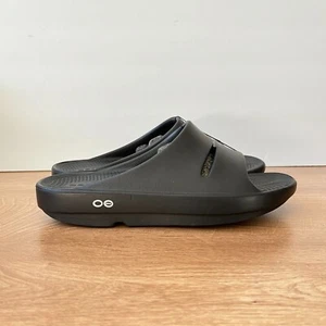 OOFOS OOahh Sandalo donna nero da recupero post corsa sportivo taglia 9 - Foto 1 di 9