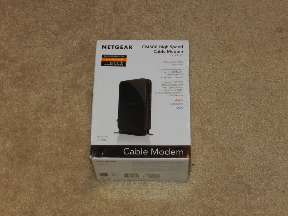 NETGEAR Cable Modem CM500 Compatible w/ All Cable Providers NEW FACTORY SEALED - Image 1 of 1