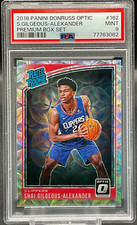 2018 Panini Donruss Optic Premium Shai Gilgeous-Alexander Rookie Card PSA 9 /249