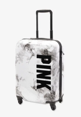 Victoria’s Secret ROSA Equipaje Gris Mármol Logo Maleta Spinner Rígida NUEVO Foto 1 de 4