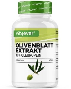 Olivenblatt Extrakt 650mg 180 Kapseln (V) mit 40% Oleuropein - Bild 1 von 8