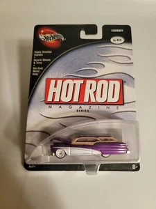 2002 Hot Wheels 100% Hot Rod Magazine Series 4/4 ELWOODY Purple w/Real Rider WW - Picture 1 of 3