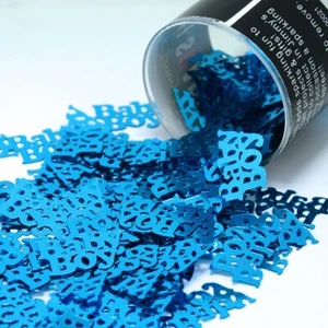 Confetti Word Baby Boy Blue Sky - 2 Pchs or 1/2 lbs - FREE SHIP (7745) - Picture 1 of 14