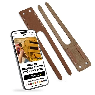 TOFL Baseball Glove Thumb and Pinky Replacement Leather Loops | Durable Laces...