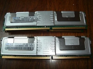 Samsung M395T2953EZ4 1GB Memory PC2-5300F 667 MHz DDR2 240pin ECC Fully Buffered - Picture 1 of 1