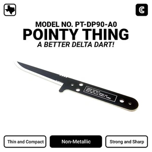 Delta Dart Knife Alternative - Concealable, Non-Metallic, Compact, Thin, Light - Picture 1 of 4